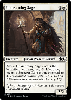 Unassuming Sage (WOE-037) - Wilds of Eldraine Foil-1