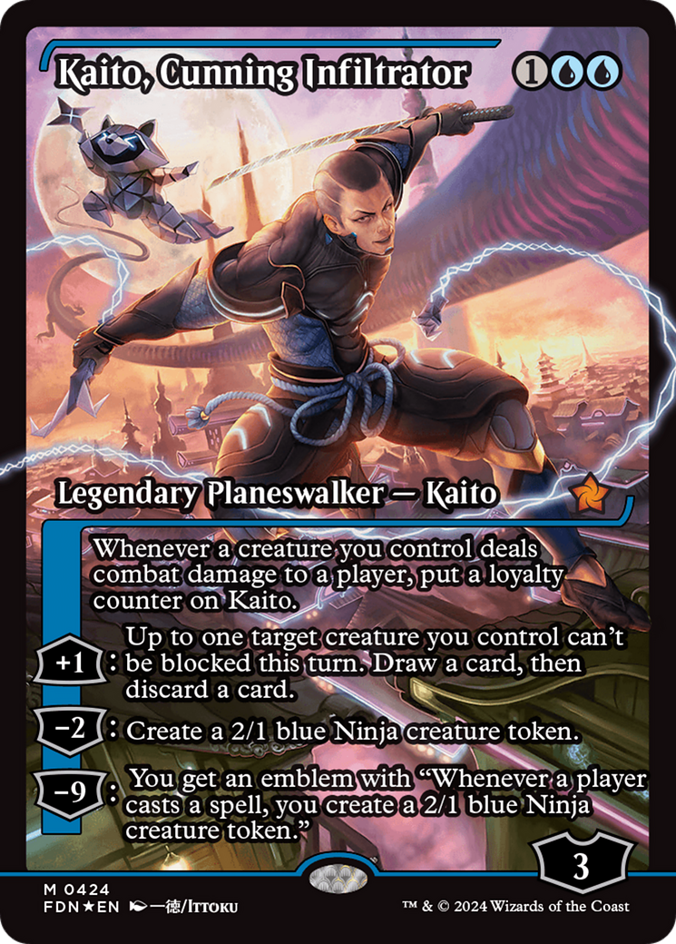 Kaito, Cunning Infiltrator (Showcase) [Foundations]-1