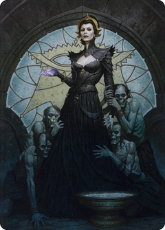 Liliana of the Veil // Liliana of the Veil (ADMU-024) - Dominaria United Art Series (Borderless) Foil-1