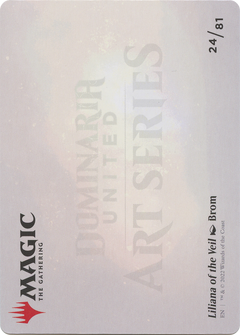 Liliana of the Veil // Liliana of the Veil (ADMU-024) - Dominaria United Art Series (Borderless) Foil-2