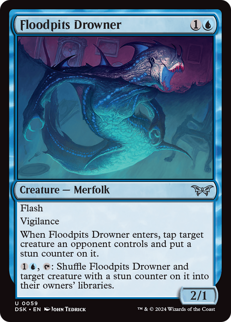 Floodpits Drowner [Duskmourn: House of Horror]-1