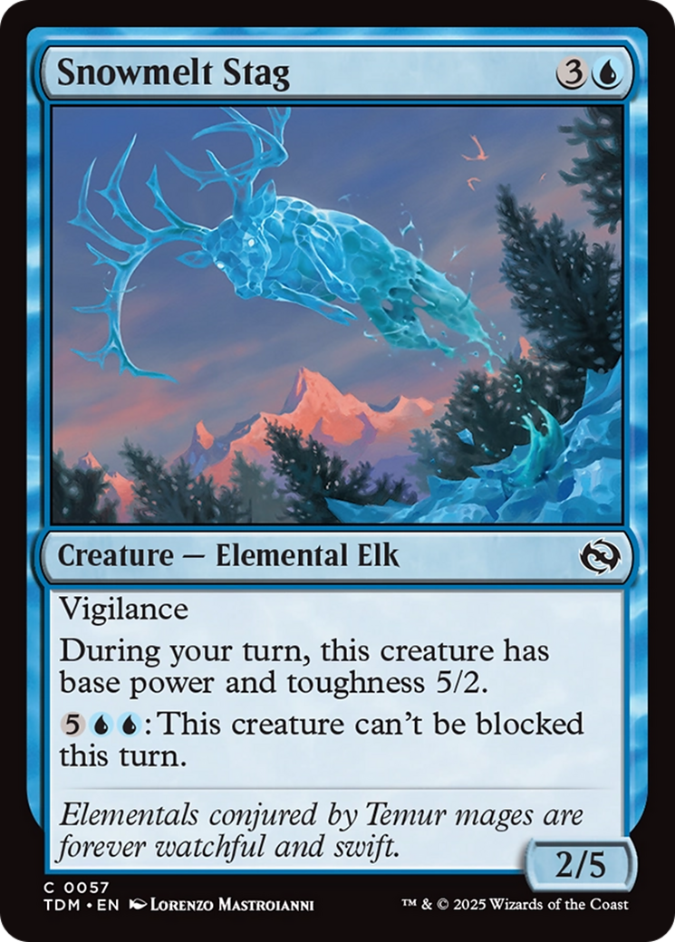 Snowmelt Stag [Tarkir: Dragonstorm]-1