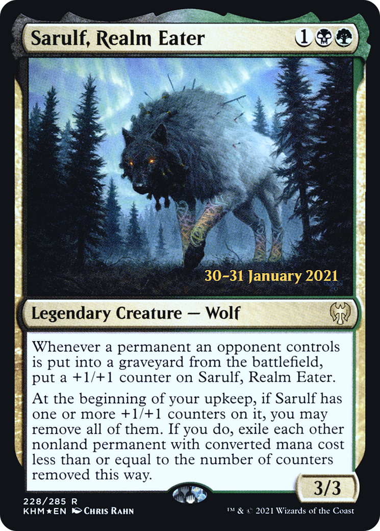 Sarulf, Realm Eater [Kaldheim Prerelease Promos]-1