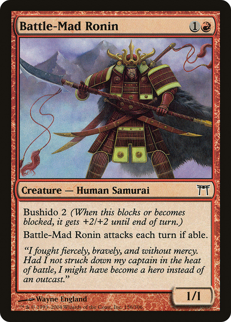 Battle-Mad Ronin [Champions of Kamigawa]-1