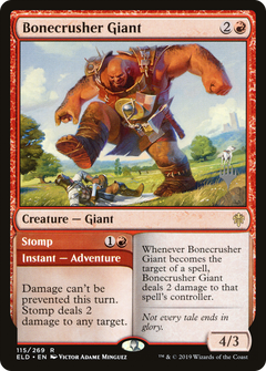 Bonecrusher Giant // Stomp (Promo Pack) [Throne of Eldraine Promos]-1