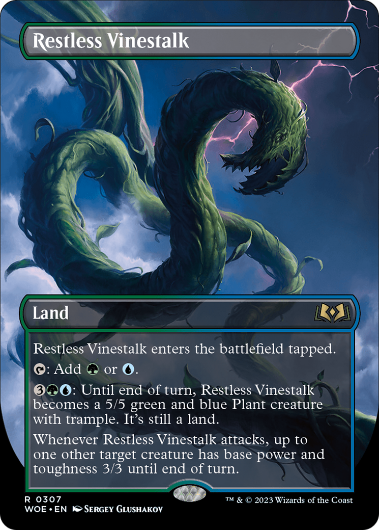 Restless Vinestalk (Borderless) [Wilds of Eldraine]-1