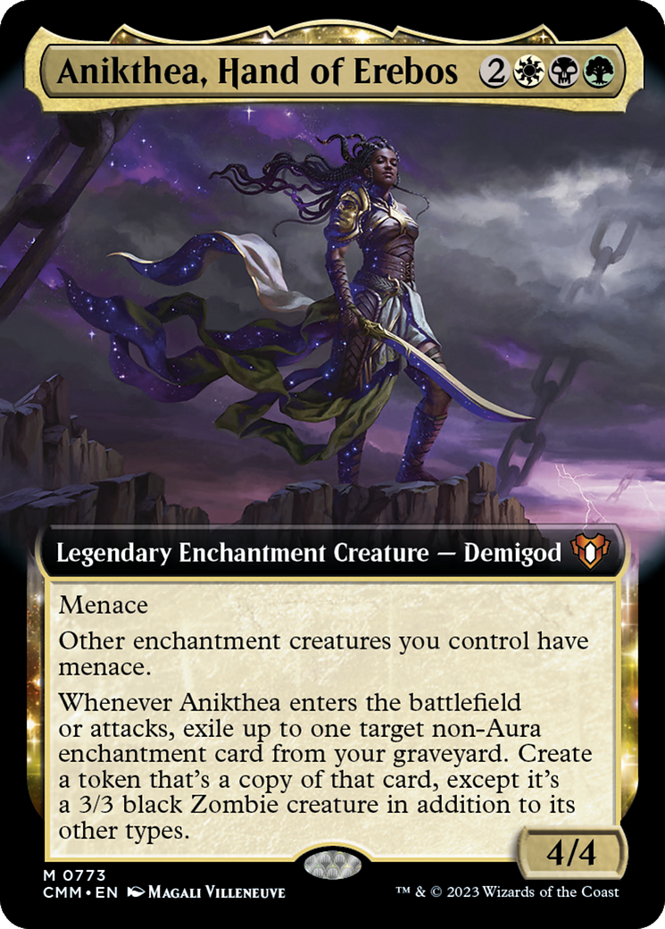 Anikthea, Hand of Erebos (Extended Art) [Commander Masters]-1