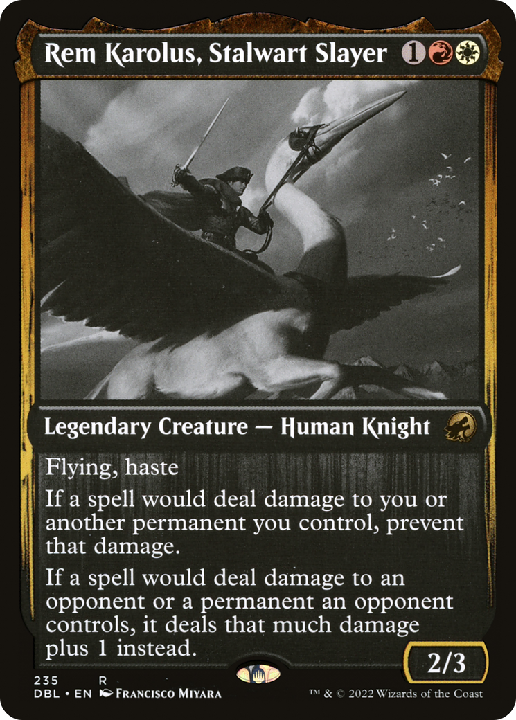 Rem Karolus, Stalwart Slayer [Innistrad: Double Feature]-1