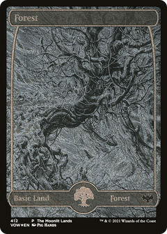 Forest (VOW-412) - Innistrad: Crimson Vow Etched Foil-1