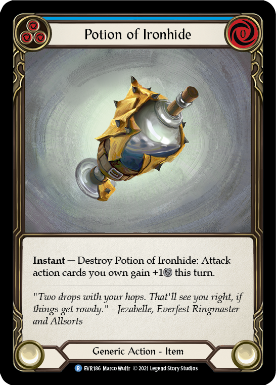 Potion of Ironhide [EVR186] (Everfest)  1st Edition Normal-2