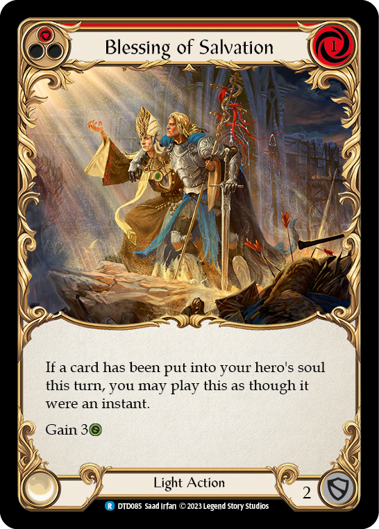 Blessing of Salvation (Red) [DTD085] (Dusk Till Dawn)  Rainbow Foil-1