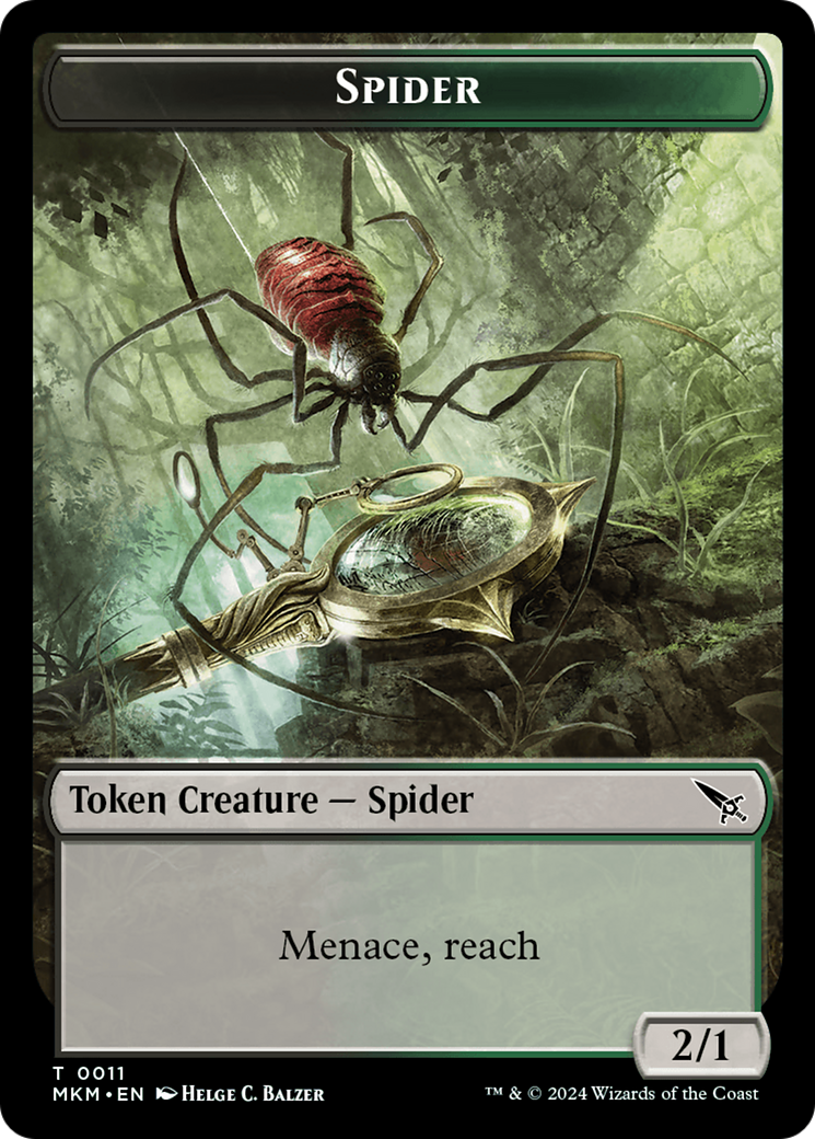 Spider Token [Murders at Karlov Manor Tokens]-1