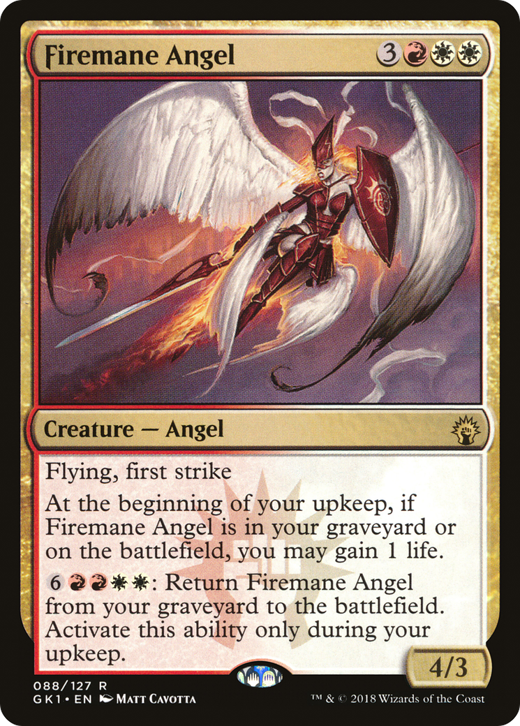 Firemane Angel [Guilds of Ravnica Guild Kit]-1