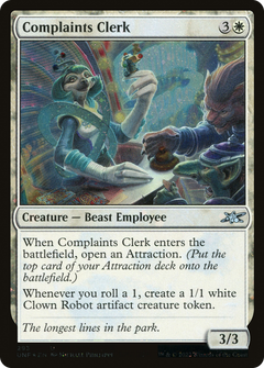 Complaints Clerk (Galaxy Foil) [Unfinity]-1