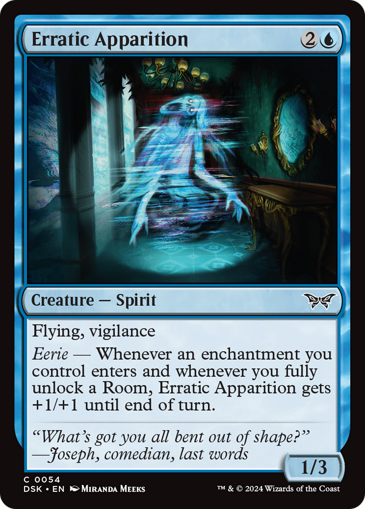 Erratic Apparition [Duskmourn: House of Horror]-1