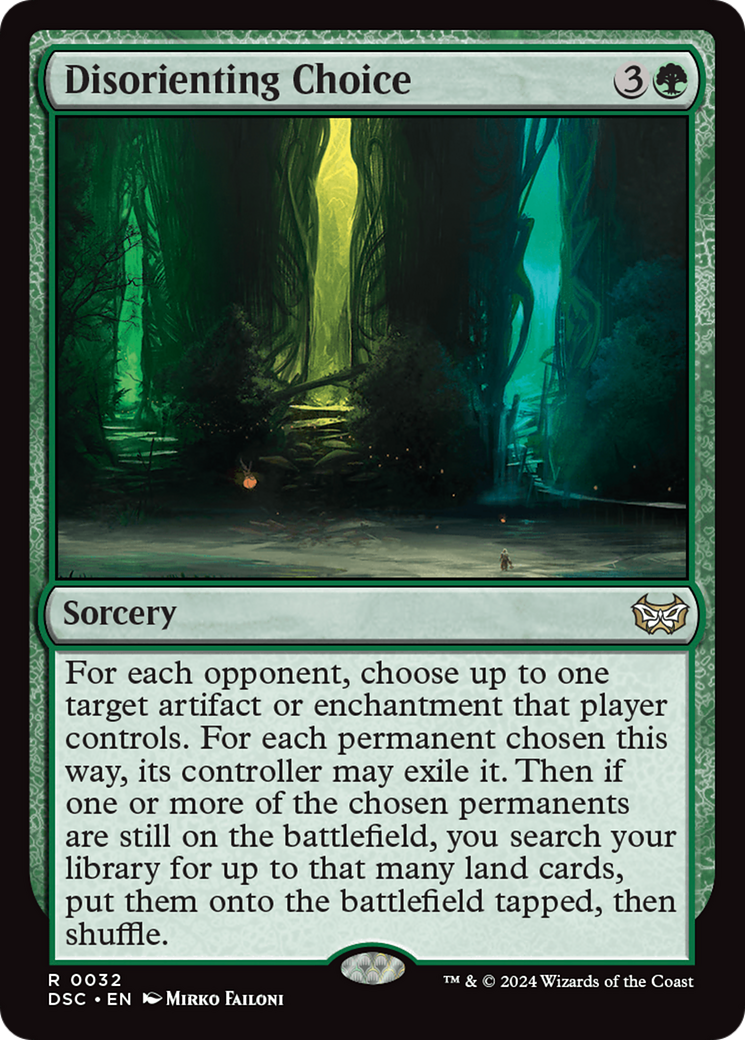Disorienting Choice [Duskmourn: House of Horror Commander]-1
