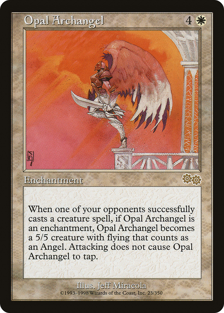 Opal Archangel [Urza's Saga]-1