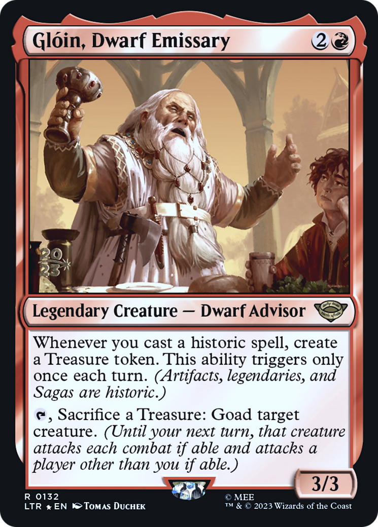 Gloin, Dwarf Emissary [The Lord of the Rings: Tales of Middle-Earth Prerelease Promos]-1