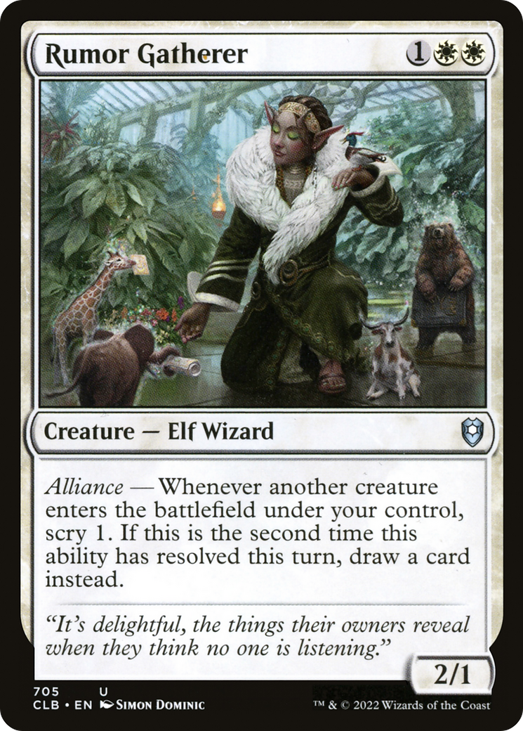 Rumor Gatherer [Commander Legends: Battle for Baldur's Gate]-1