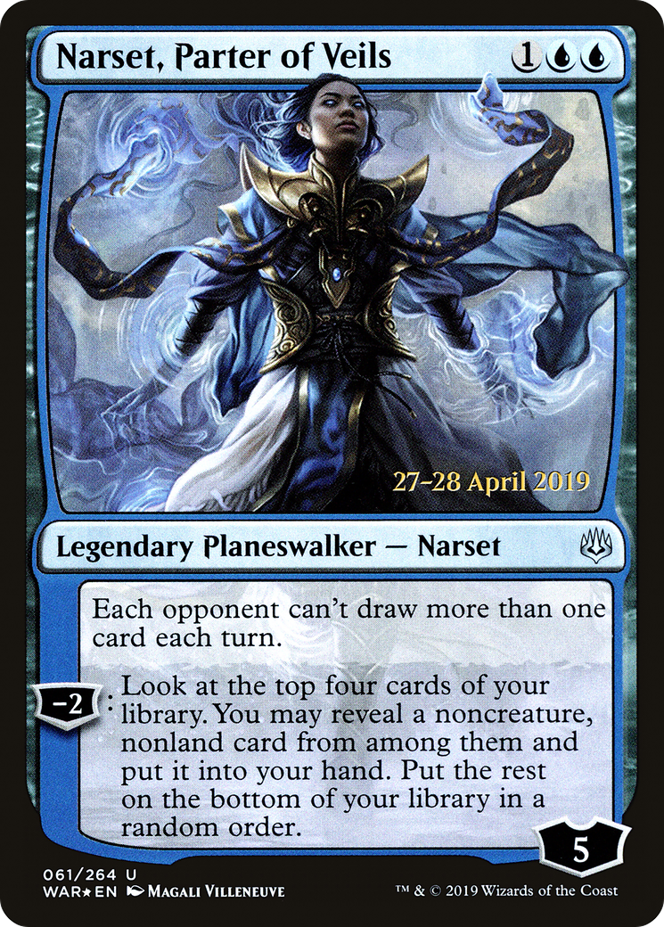 Narset, Parter of Veils [War of the Spark Prerelease Promos]-1