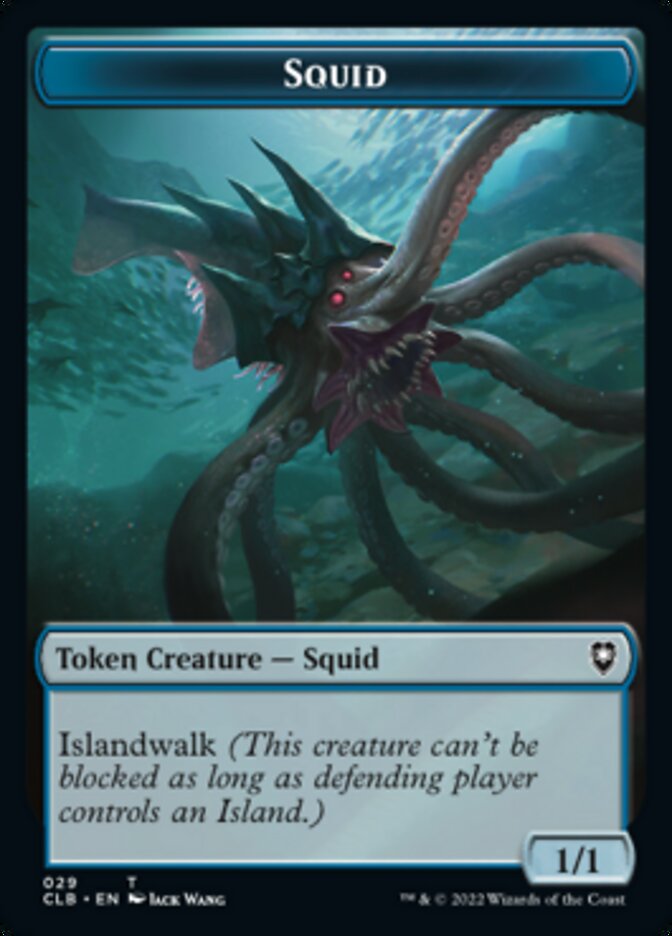 Squid // Copy Double-Sided Token [Commander Legends: Battle for Baldur's Gate Tokens]-1