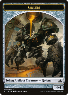 Golem Token [Rivals of Ixalan Tokens]-1