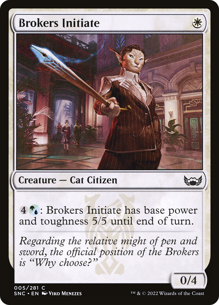 Brokers Initiate [Streets of New Capenna]-1