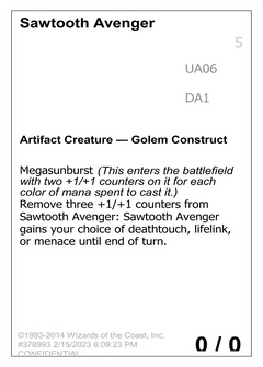 Sawtooth Avenger (UNK-UA06B) - Unknown Event-1