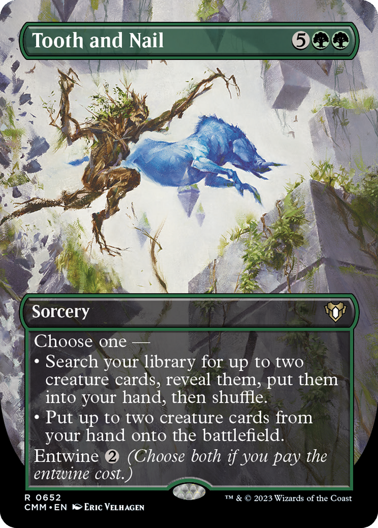 Tooth and Nail (Borderless Alternate Art) [Commander Masters]-1