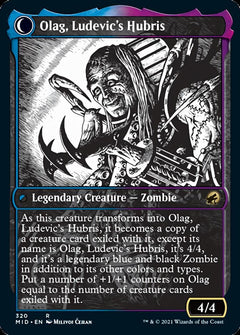 Ludevic, Necrogenius // Olag, Ludevic's Hubris (Showcase Eternal Night) [Innistrad: Midnight Hunt]-2