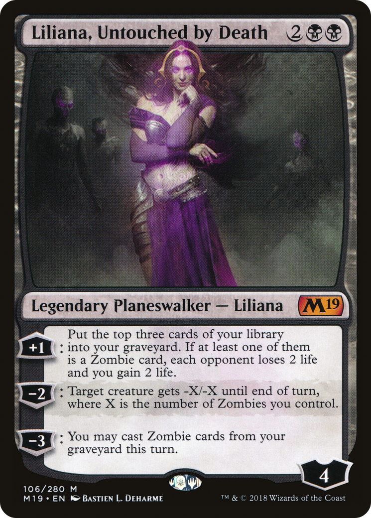 Liliana, Untouched by Death [Core Set 2019]-1