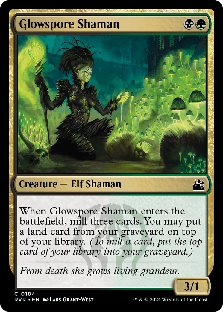 Glowspore Shaman [Ravnica Remastered]-1