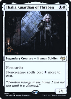 Thalia, Guardian of Thraben [Innistrad: Crimson Vow Prerelease Promos]-1