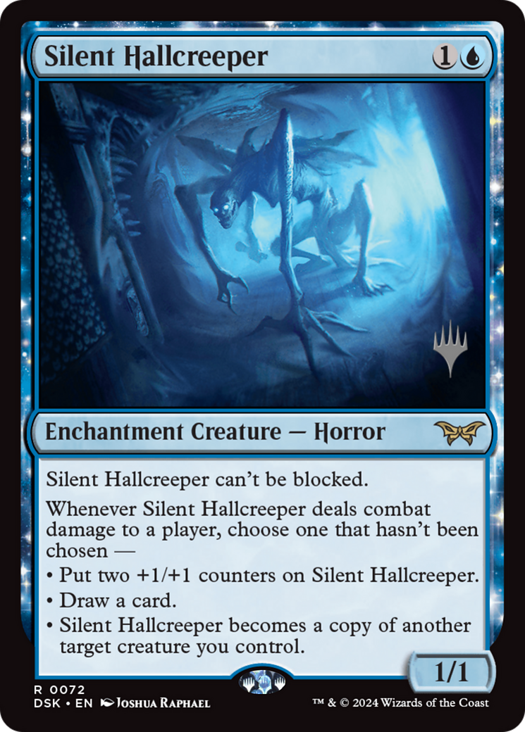 Silent Hallcreeper (Promo Pack) [Duskmourn: House of Horror Promos]-1