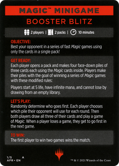 Booster Blitz (MAFR-001) - Adventures in the Forgotten Realms Minigames-1
