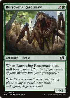 Burrowing Razormaw [The Brothers' War]-1