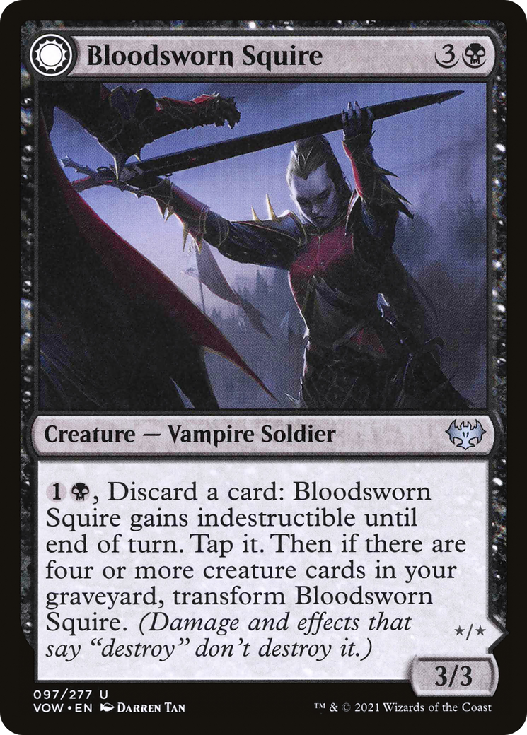 Bloodsworn Squire // Bloodsworn Knight [Innistrad: Crimson Vow]-3