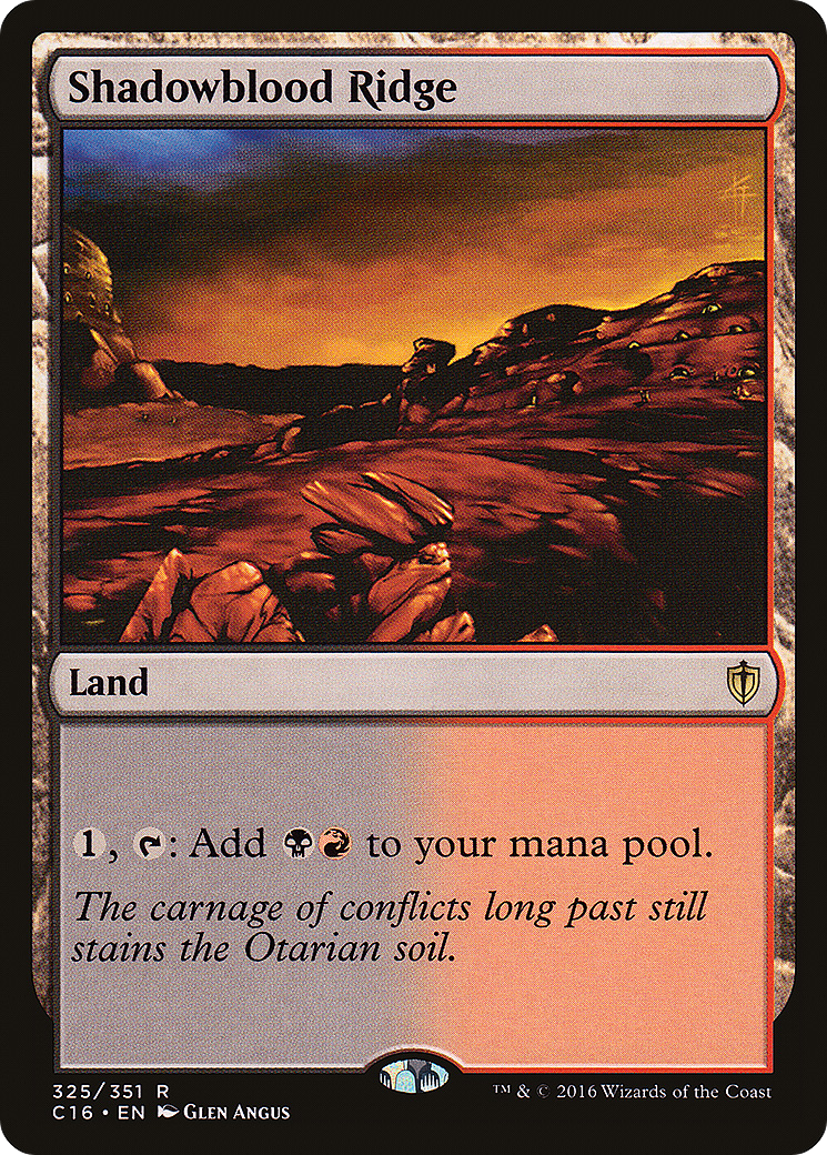 Shadowblood Ridge [Commander 2016]-1