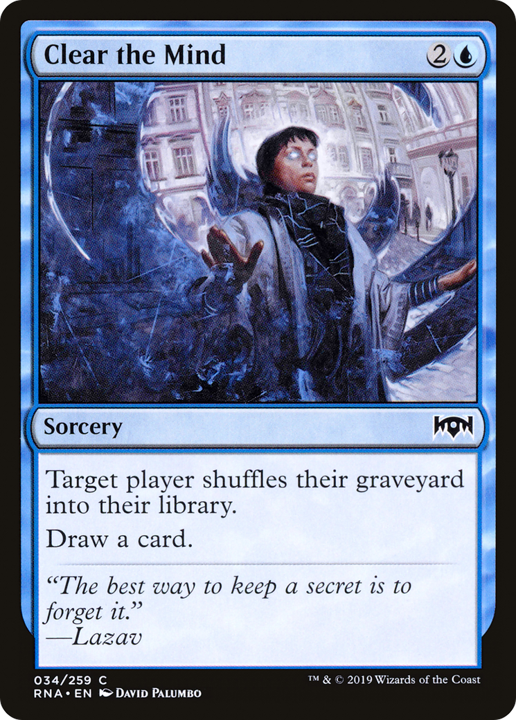 Clear the Mind [Ravnica Allegiance]-1