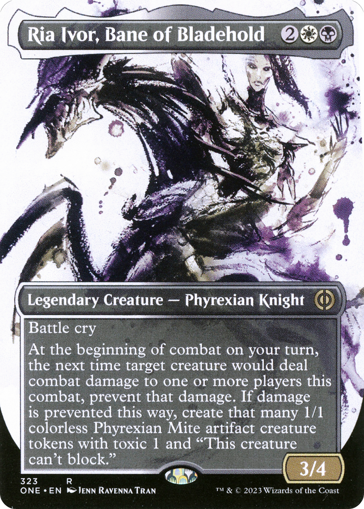 Ria Ivor, Bane of Bladehold (Borderless Ichor) [Phyrexia: All Will Be One]-1