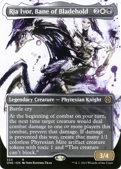 Ria Ivor, Bane of Bladehold (Borderless Ichor) [Phyrexia: All Will Be One]-1