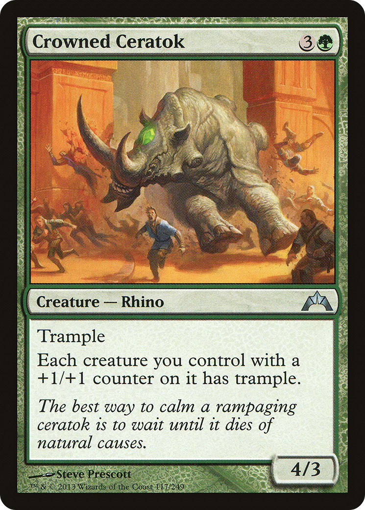 Crowned Ceratok [Gatecrash]-1
