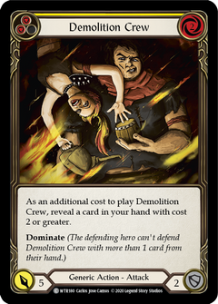 Demolition Crew (Yellow) [U-WTR180] (Welcome to Rathe Unlimited)  Unlimited Rainbow Foil-2