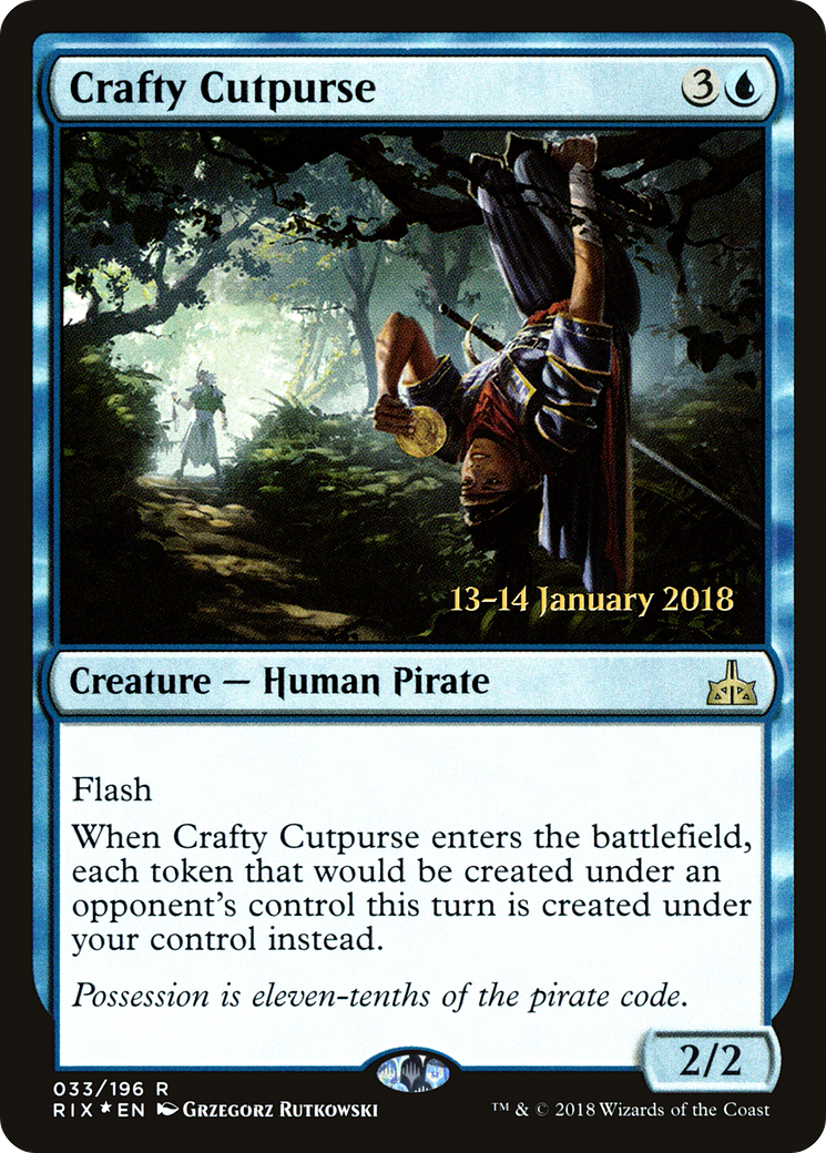 Crafty Cutpurse [Rivals of Ixalan Prerelease Promos]-1