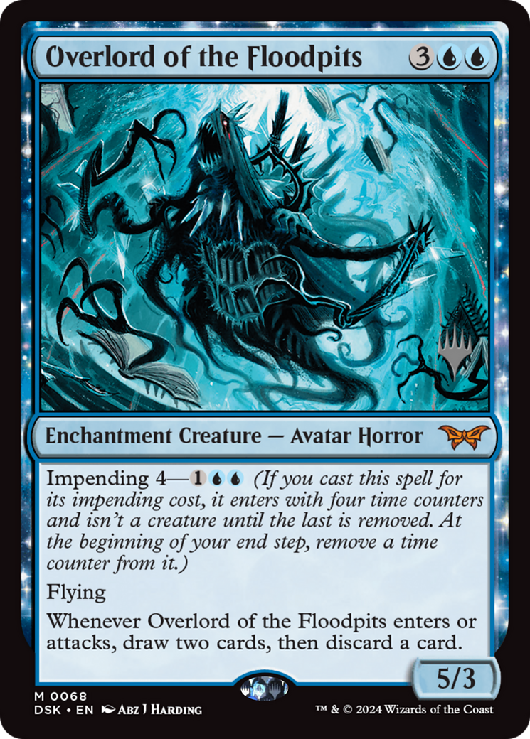 Overlord of the Floodpits (Promo Pack) [Duskmourn: House of Horror Promos]-1