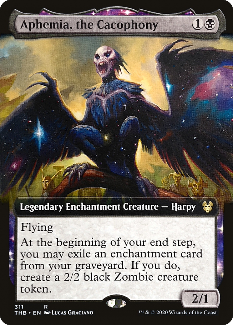 Aphemia, the Cacophony (Extended Art) [Theros Beyond Death]-1