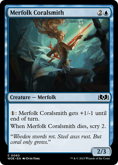 Merfolk Coralsmith [Wilds of Eldraine]-1