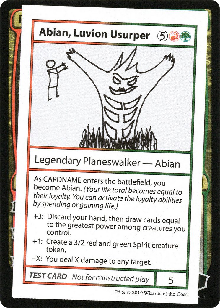 Abian, Luvion Usurper (2021 Edition) [Mystery Booster Playtest Cards]-1