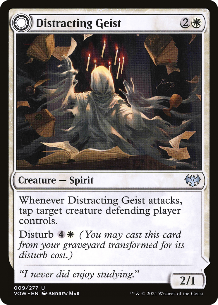 Distracting Geist // Clever Distraction [Innistrad: Crimson Vow]-3