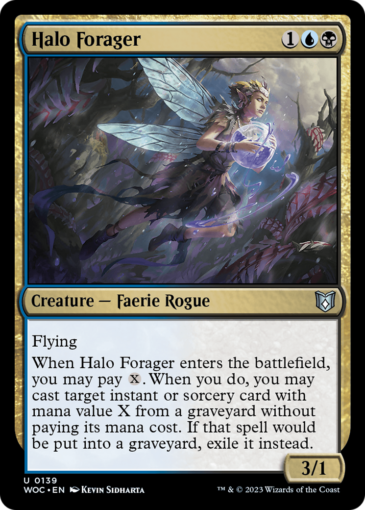 Halo Forager [Wilds of Eldraine Commander]-1